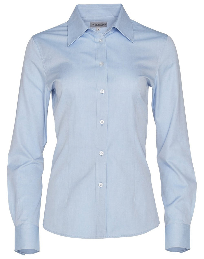 Winning Spirit-Women's Pinpoint Oxford Long Sleeve Shirt-M8005L