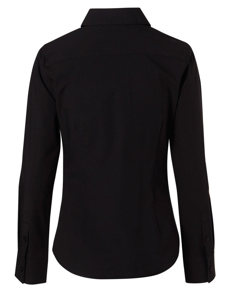 Winning Spirit- Women's Cotton/Poly Stretch Long Sleeve Shirt-M8020L