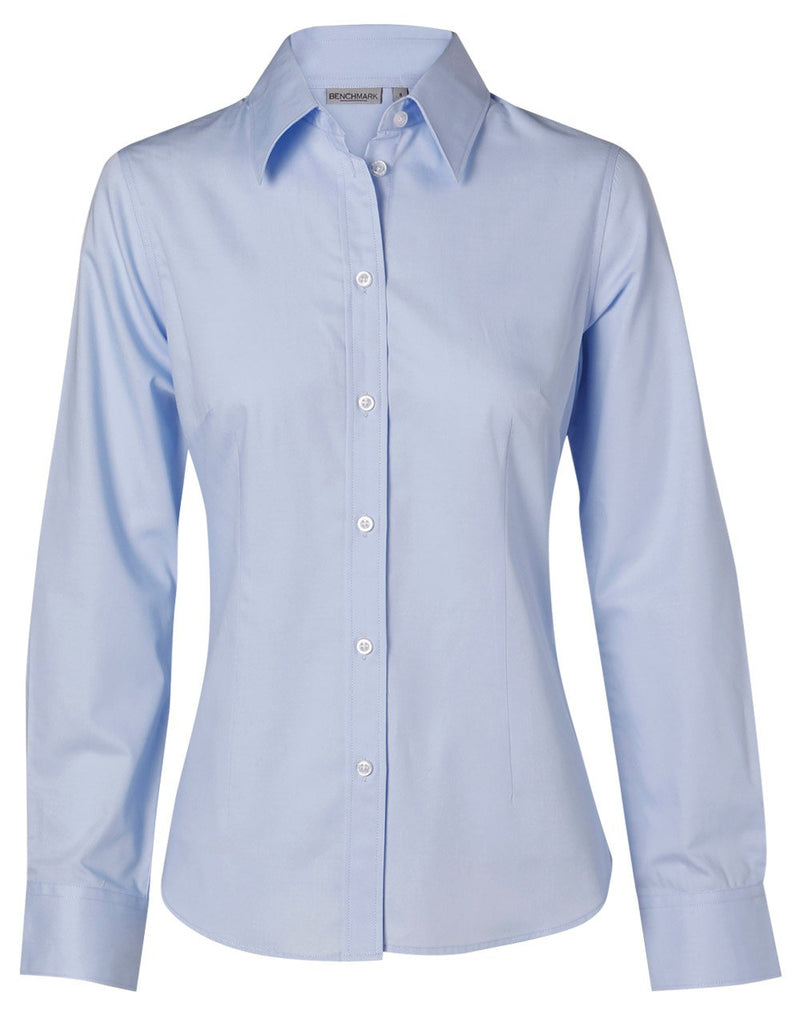 Winning Spirit -Women's Fine Twill Long Sleeve Shirt-M8030L