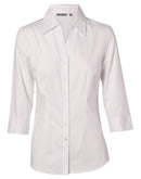 Winning Spirit-Women's CVC Oxford 3/4 Sleeve Shirt-M8040Q