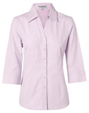 Winning Spirit-Women's CVC Oxford 3/4 Sleeve Shirt-M8040Q