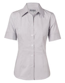 Winning Spirit -Women's Ticking Stripe Short Sleeve Shirt- M8200S