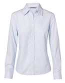 Winning Spirit -Women's Fine Stripe Long Sleeve Shirt-M8212