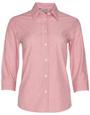 Winning Spirit- Women's Balance Stripe 3/4 Sleeve Shirt-M8233