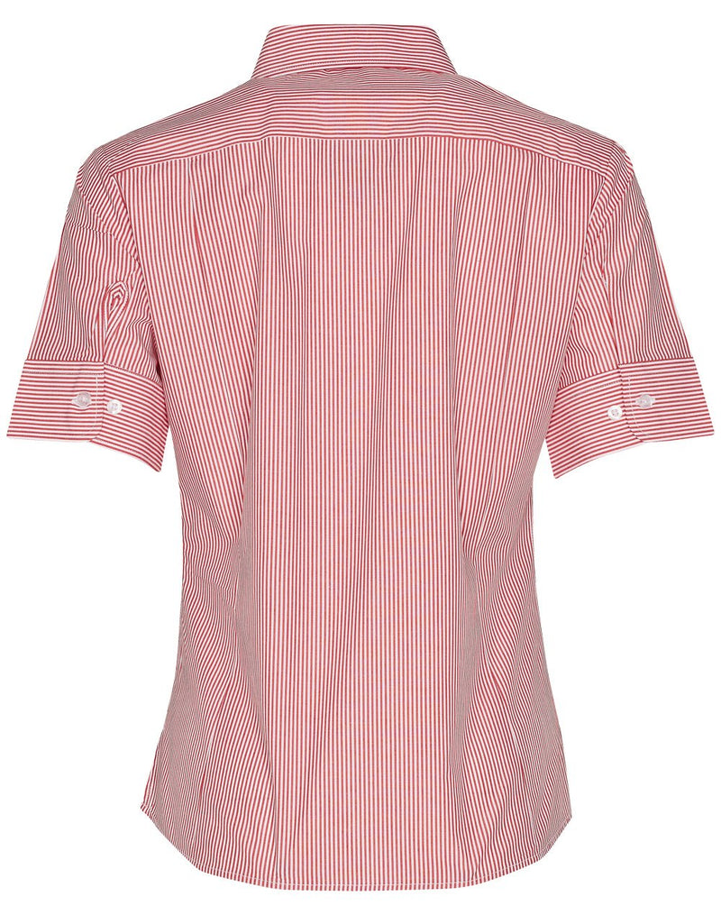 Winning Spirit -Women's Balance Stripe Short Sleeve Shirt -M8234