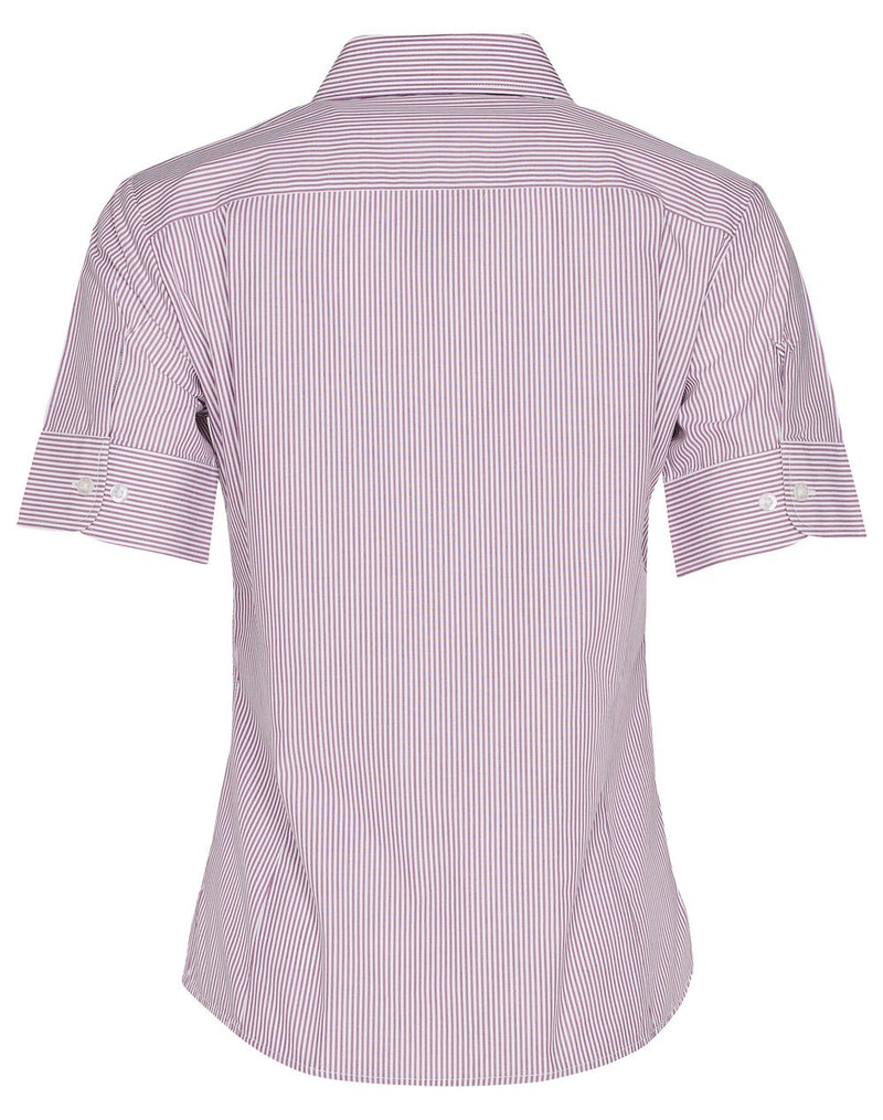 Winning Spirit -Women's Balance Stripe Short Sleeve Shirt -M8234