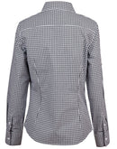 Winning Spirit-Ladies’ Gingham Check Long Sleeve Shirt-M8300L