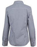 Winning Spirit-Ladies’ Gingham Check Long Sleeve Shirt-M8300L