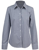 Winning Spirit-Ladies’ Gingham Check Long Sleeve Shirt-M8300L