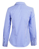 Winning Spirit-Ladies’ Multi-Tone Check Long Sleeve Shirt-M8320L