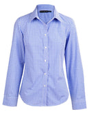 Winning Spirit-Ladies’ Multi-Tone Check Long Sleeve Shirt-M8320L