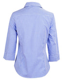 Winning Spirit-Ladies’ Multi-Tone Check 3/4 Sleeve Shirt-M8320Q