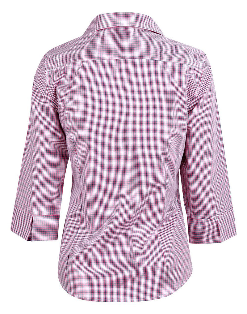 Winning Spirit-Ladies’ two tone Mini Gingham 3/4-M8340Q