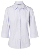 Winning Spirit-Women's Mini Check 3/4 Shirt-M8360Q