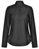 Winning Spirit Ascot Ladies Long Sleeve Dot Jacquard Stretch Shirt (M8400L)