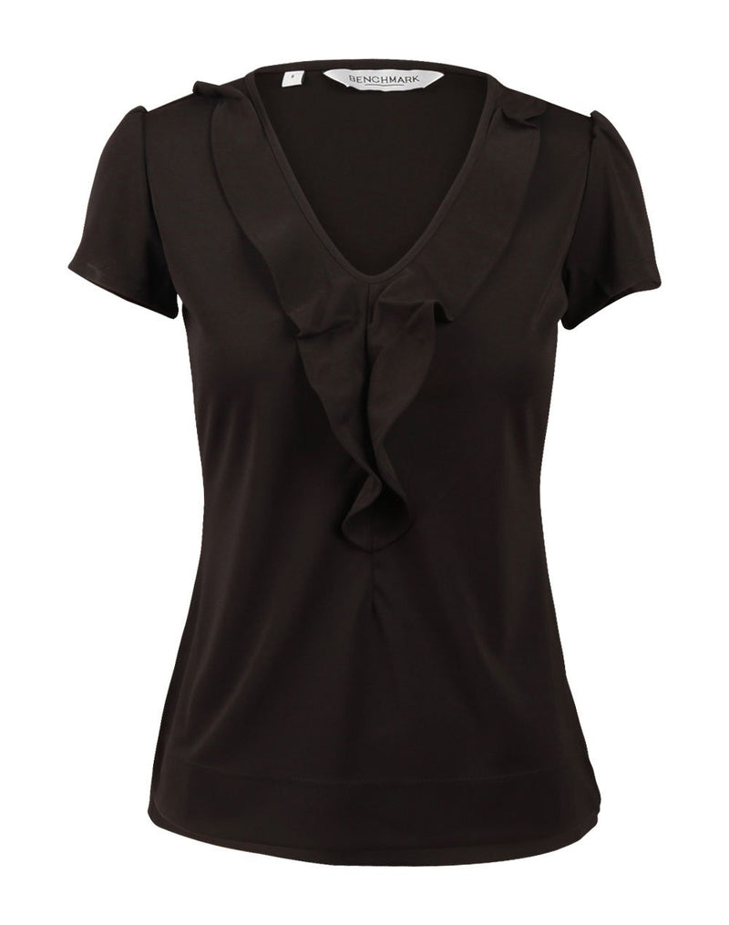 Winning Spirit -Women's Ruffle Front Blouse-M8820