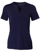 Winning Spirit-Ladies Short Sleeve Knit Top Sofia- (M8840)