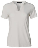 Winning Spirit-Ladies Short Sleeve Knit Top Sofia- (M8840)