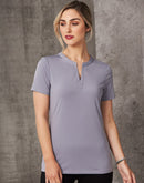 Winning Spirit-Ladies Short Sleeve Knit Top Sofia- (M8840)