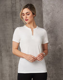 Winning Spirit-Ladies Short Sleeve Knit Top Sofia- (M8840)