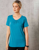 Winning Spirit-Julia Ladies Short Sleeve Knit Top-M8850