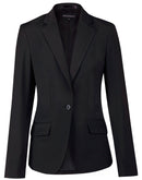 Winning Spirit - Ladies’ Wool Blend Stretch One Button Cropped Jacket - M9201