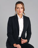 Winning Spirit - Ladies’ Wool Blend Stretch One Button Cropped Jacket - M9201