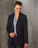 Winning Spirit - Women's Poly/Viscose Stretch Two Buttons Mid Length Jacket - M9206