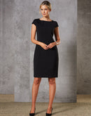Winning Spirit-Ladies’ Wool Blend Stretch Cap Sleeve Dress-M9281