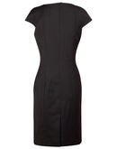 Winning Spirit-Ladies’ Wool Blend Stretch Cap Sleeve Dress-M9281