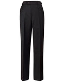 Winning Spirit-Men’s Wool Blend Stretch Flexi Waist Pants-M9310