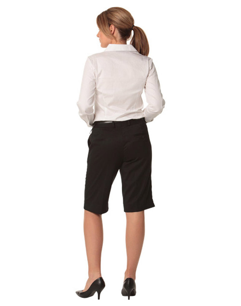 Winning Spirit -Women's Poly/Viscose Stretch Knee Length Flexi Waist Shorts-M9441