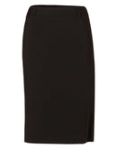 Winning Spirit-Women's Wool Stretch Mid Length Lined Pencil Skirt-M9470