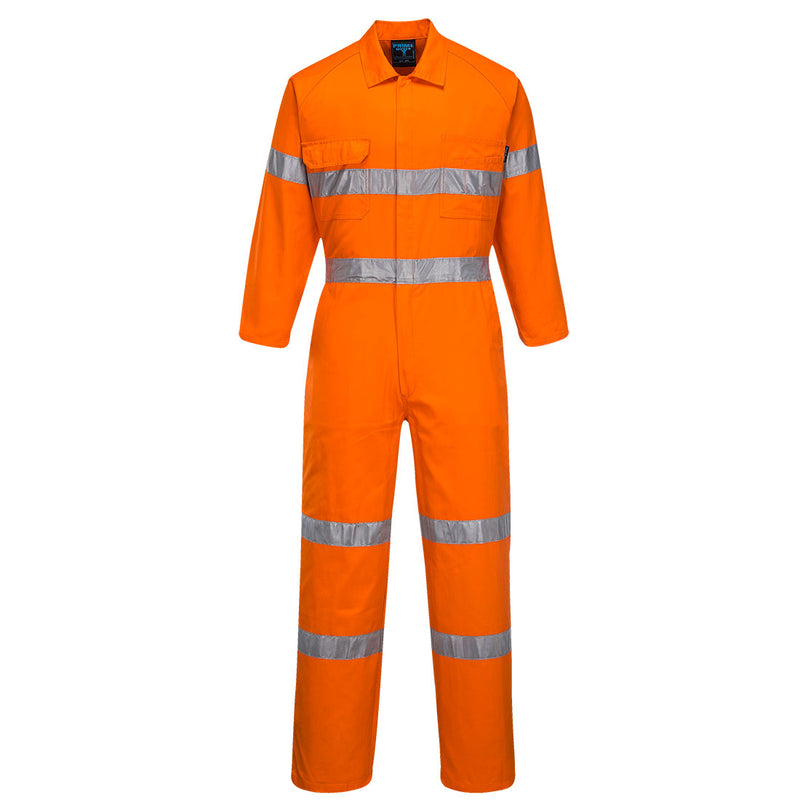 Portwest-MA922 - Lightweight Orange Coveralls with Tape