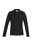 Biz Collection Crew Ladies L/S Polo P400LL - Star Uniforms Australia