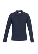 Biz Collection Crew Ladies L/S Polo P400LL - Star Uniforms Australia