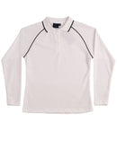 Winning Spirit-Ladies' CoolDry Raglan Long Sleeve Contrast Polo-PS44