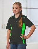 Winning Spirit- Kids' Cooldry Short Sleeve Contrast Polo (PS79K)