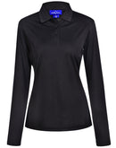Winning Spirit-Lucky Bamboo Long Sleeve Polo Ladies-PS90