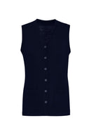 Biz Care Womens Button Front Knit Vest CK961LV - Star Uniforms Australia