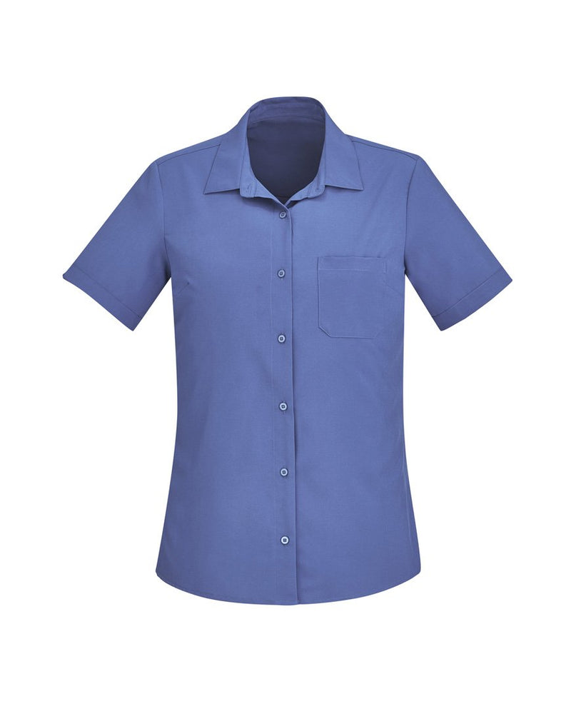 Biz Care Womens Easy Stretch Short Sleeve Shirt  CS947LS