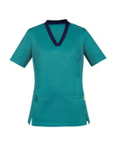 Biz Care-Womens Riley V-Neck Scrub Top-CST043LS