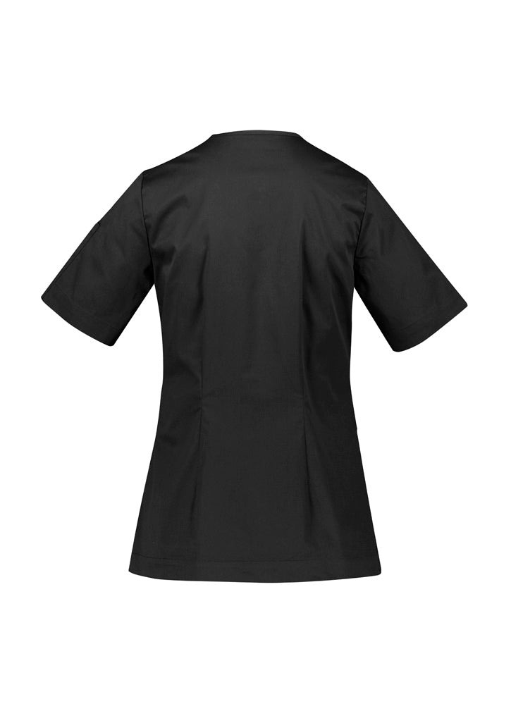 Biz Care - Parks Womens Zip Front Crossover Scrub Top -CST240LS
