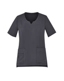 Biz Care Womens Tailored Fit Round Neck Scrub Top CST942LS