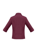 Biz Care Ladies Plain Oasis 3/4 Sleeve Shirt Lb3600 - Star Uniforms Australia