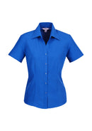 Biz Care Ladies Plain Oasis Short Sleeve Shirt LB3601 - Star Uniforms Australia