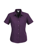 Biz Care Ladies Plain Oasis Short Sleeve Shirt LB3601 - Star Uniforms Australia