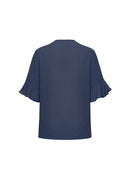 Biz Corporate Womens Aria Fluted Sleeve Blouse  RB966LS