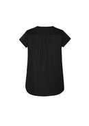 Biz Corporate Womens Kayla V-Neck Pleat Blouse RB967LS - Star Uniforms Australia