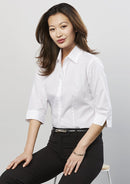 Biz Collection Ladies Base 3/4 Sleeve Shirt  S10521 - Star Uniforms Australia
